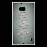 Coque Nokia Lumia 930 Gens attrayants Vert Citation Oscar Wilde