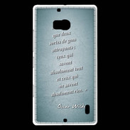 Coque Nokia Lumia 930 Gens attrayants Turquoise Citation Oscar Wilde