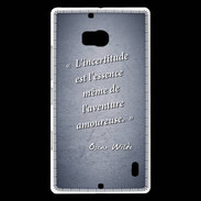 Coque Nokia Lumia 930 Incertitude amour Bleu Citation Oscar Wilde