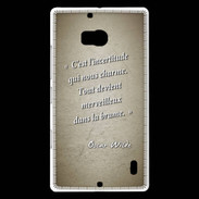 Coque Nokia Lumia 930 Incertitude amour Sepia Citation Oscar Wilde