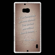 Coque Nokia Lumia 930 Incertitude amour Rouge Citation Oscar Wilde