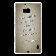 Coque Nokia Lumia 930 Incertitude Sepia Citation Oscar Wilde