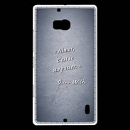 Coque Nokia Lumia 930 Aimer Bleu Citation Oscar Wilde
