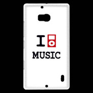 Coque Nokia Lumia 930 I love Music