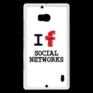 Coque Nokia Lumia 930 I love Social Net