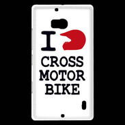 Coque Nokia Lumia 930 i love Cross Motor