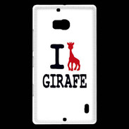 Coque Nokia Lumia 930 I love Girafe