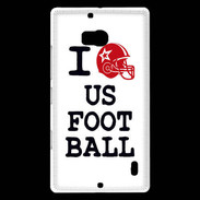 Coque Nokia Lumia 930 I love US Football