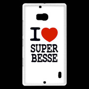 Coque Nokia Lumia 930 I love Super Besse