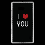 Coque Nokia Lumia 930 I love you noir