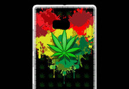 Coque Nokia Lumia 930 Feuille de cannabis et cœur Rasta