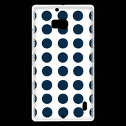 Coque Nokia Lumia 930 pois bleu marine