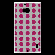 Coque Nokia Lumia 930 pois gris & framboise