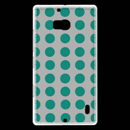 Coque Nokia Lumia 930 pois gris & turquoise