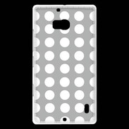 Coque Nokia Lumia 930 pois gris & blanc