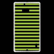 Coque Nokia Lumia 930 rayures noires et vertes