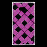 Coque Nokia Lumia 930 losange noir & rose