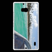 Coque Nokia Lumia 930 Bord de plage en bateau