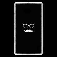 Coque Nokia Lumia 930 moustache noir & blanc