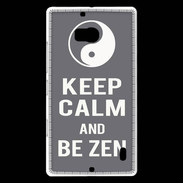 Coque Nokia Lumia 930 Keep Calm Be Zen Gris