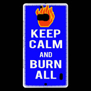 Coque Nokia Lumia 930 Keep Calm Burn Bleu