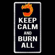 Coque Nokia Lumia 930 Keep Calm Burn Noir