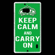 Coque Nokia Lumia 930 Keep Calm Carry on Vert