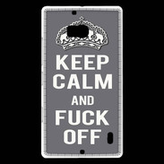 Coque Nokia Lumia 930 Keep Calm Fuck Off Gris