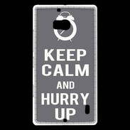 Coque Nokia Lumia 930 Keep Calm Hurry up Gris