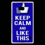 Coque Nokia Lumia 930 Keep Calm Like This Bleu