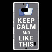 Coque Nokia Lumia 930 Keep Calm Like This Gris
