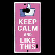 Coque Nokia Lumia 930 Keep Calm Like This Rose