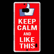 Coque Nokia Lumia 930 Keep Calm Like This Rouge