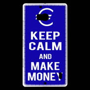 Coque Nokia Lumia 930 Keep Calm Make money Bleu