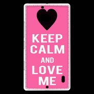 Coque Nokia Lumia 930 Keep Calm Love me Rose