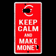 Coque Nokia Lumia 930 Keep Calm Make money Rouge