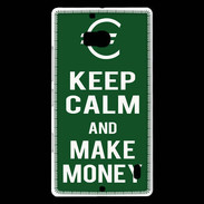 Coque Nokia Lumia 930 Keep Calm Make money Vert
