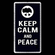 Coque Nokia Lumia 930 Keep Calm Peace Noir