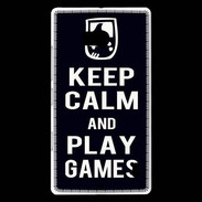 Coque Nokia Lumia 930 Keep Calm Play games Noir