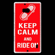 Coque Nokia Lumia 930 Keep Calm Ride on Rouge