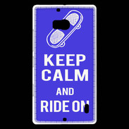 Coque Nokia Lumia 930 Keep Calm Ride on Bleu