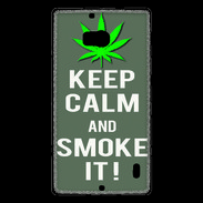 Coque Nokia Lumia 930 Keep Calm Smoke it Gris