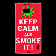 Coque Nokia Lumia 930 Keep Calm Smoke Rouge