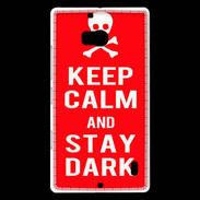 Coque Nokia Lumia 930 Keep Calm Stay dark Rouge