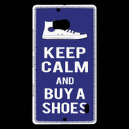 Coque Nokia Lumia 930 Keep Calm Buy Shoes Bleu
