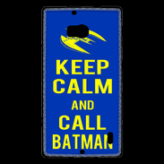 Coque Nokia Lumia 930 Keep Calm Batman Bleu