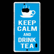 Coque Nokia Lumia 930 Keep Calm Drink Tea Cyan