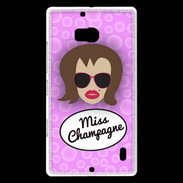 Coque Nokia Lumia 930 Miss Champagne Chatain