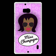 Coque Nokia Lumia 930 Miss Champagne Black