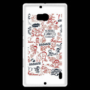 Coque Nokia Lumia 930 Adishatz All Over Rugby